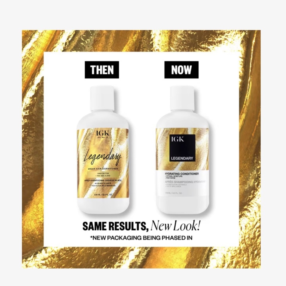 IGK | NWT Legendary Dream Hair Cream Shampoo & Conditioner